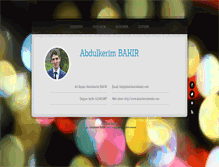 Tablet Screenshot of abdulkerimbakir.com